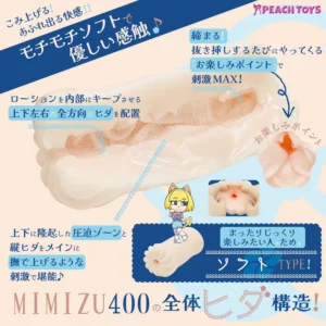 Kaku Mieiki Medium Mimizu 400 soft onahole review from Peachtoys by PercyOna